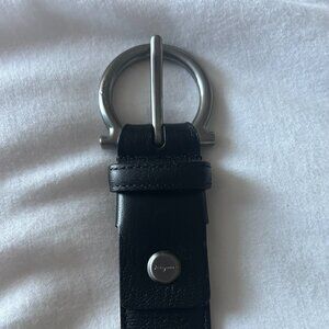 Salvatore Ferragamo Black Leather Belt - Size 38